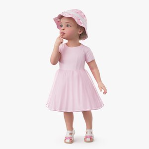 Baby Girl Outdoor Summer Dress Curious 3D