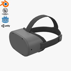 3D Realistic VR Headset PBR Low-poly 3D model