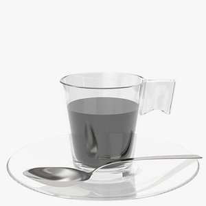 coffee glass cup model
