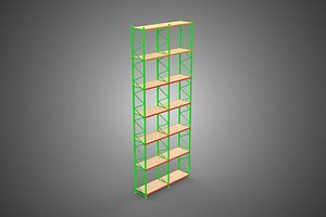 UPRIGHT TOWER WOOD STEEL WAREHOUSE METAL SHELVING STORAGE RACK