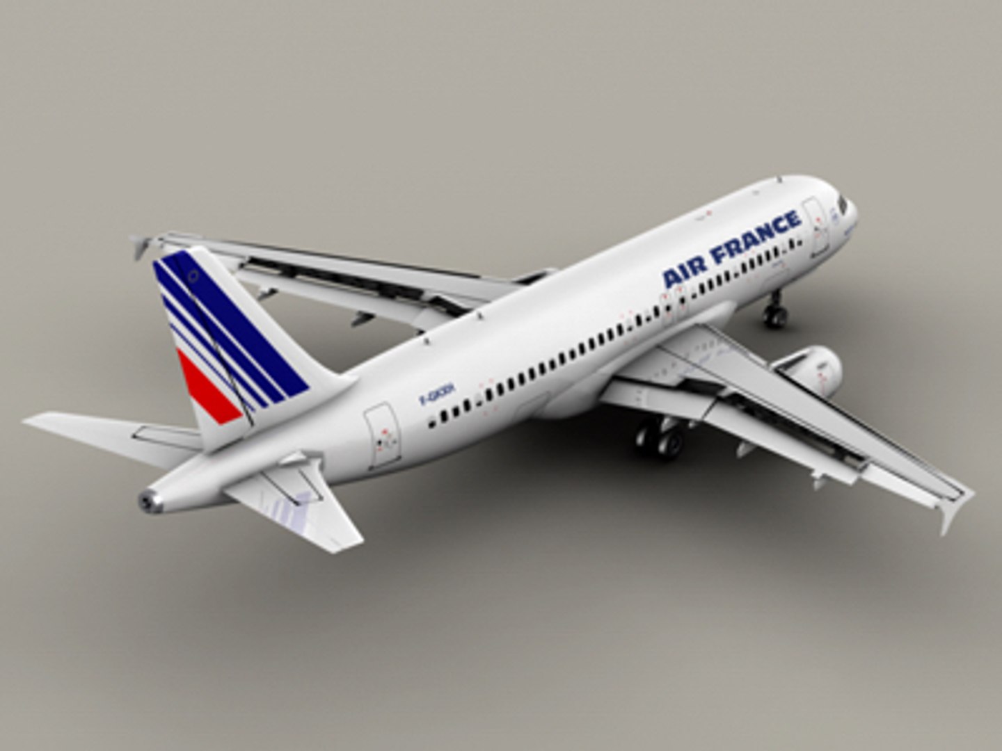 Airbus A320 Air France 3d Model