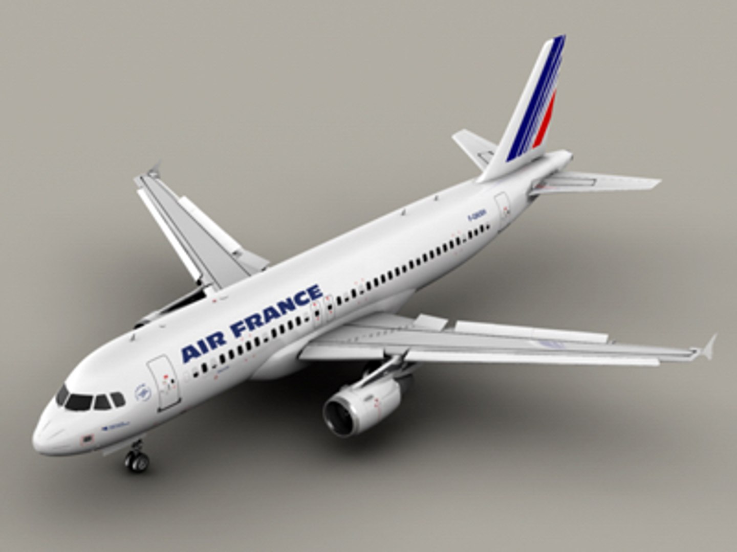 Airbus A320 Air France 3d Model