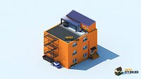 low poly city builder residential 10