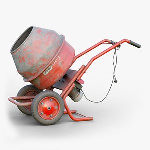 Concrete Mixer GameReady LODs 3D model