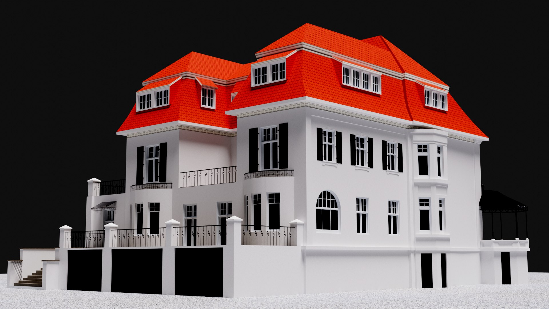 Low Poly House 360 3d Model Model - TurboSquid 2174808