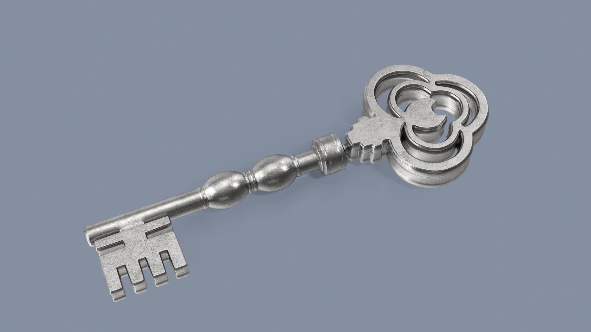 3D Key Silver 13 Model - TurboSquid 2005892