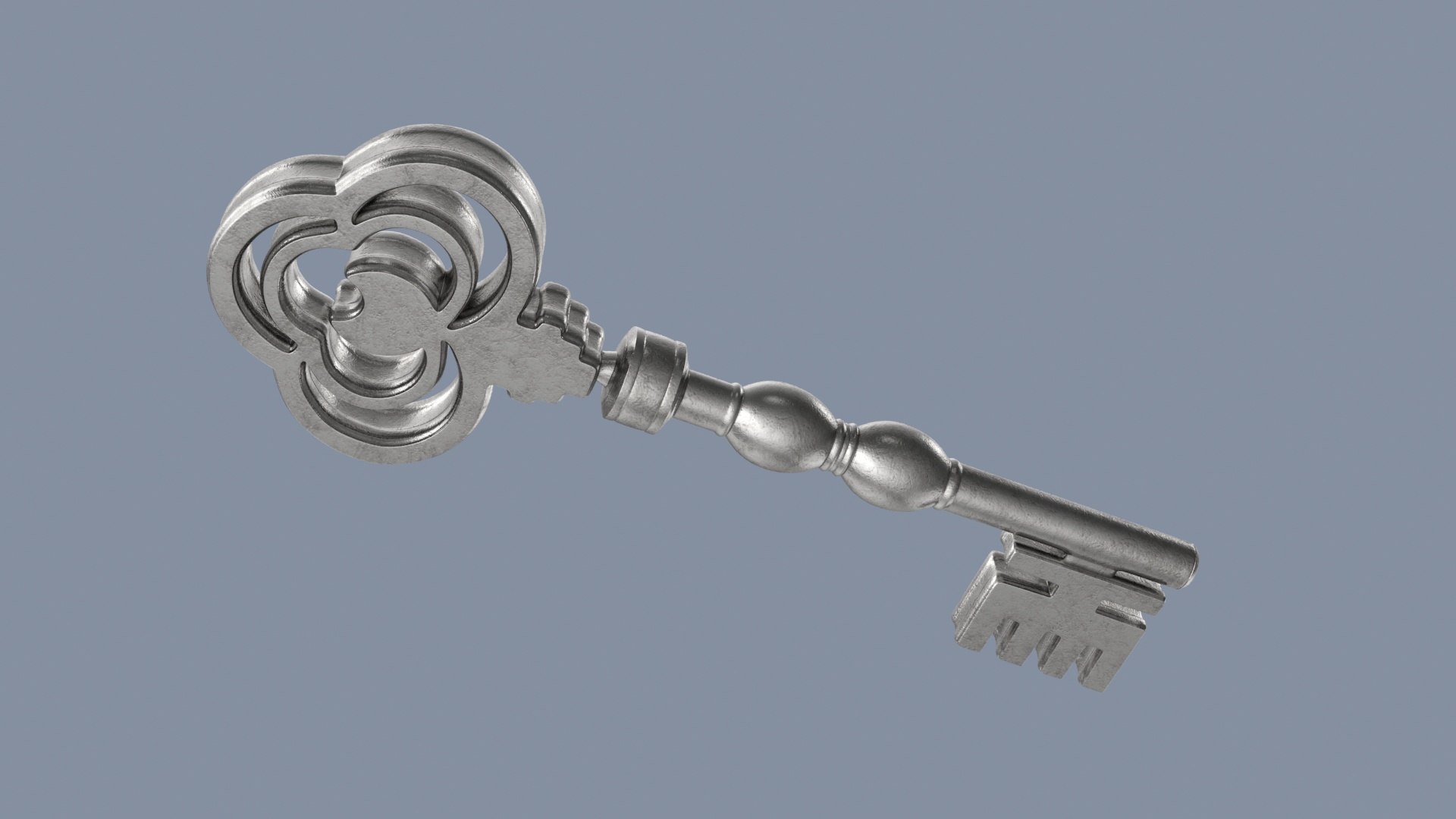 3D Key Silver 13 Model - TurboSquid 2005892