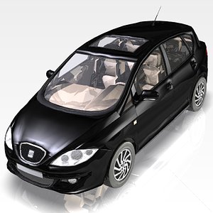 seat toledo sport car 3d model