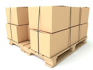 pallet with box