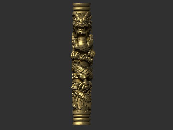 dragon pillar 3D