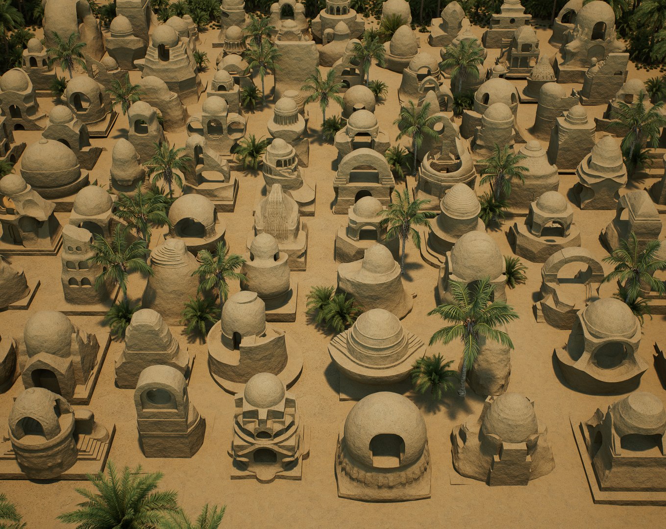 3D MEGA ANCIENT ARCHITECTURE CONCEPT Model - TurboSquid 2383754