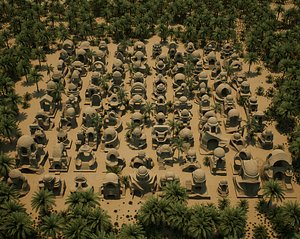 3D MEGA ANCIENT ARCHITECTURE CONCEPT model