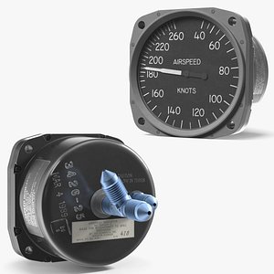Beechcraft Airspeed Indicator 8030-K1153 with Pitot Ports Cessna Type Rigged
