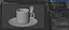 Coffee Mug With Spoon in handle 3D model