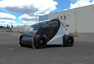 Small future car 3D model