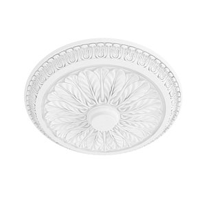 Custom CLASSIC WHITE ROUND CEILING MEDALLION Rosette 3D model