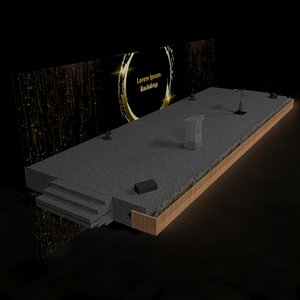 Rostrum, Stage and Backdrop 17