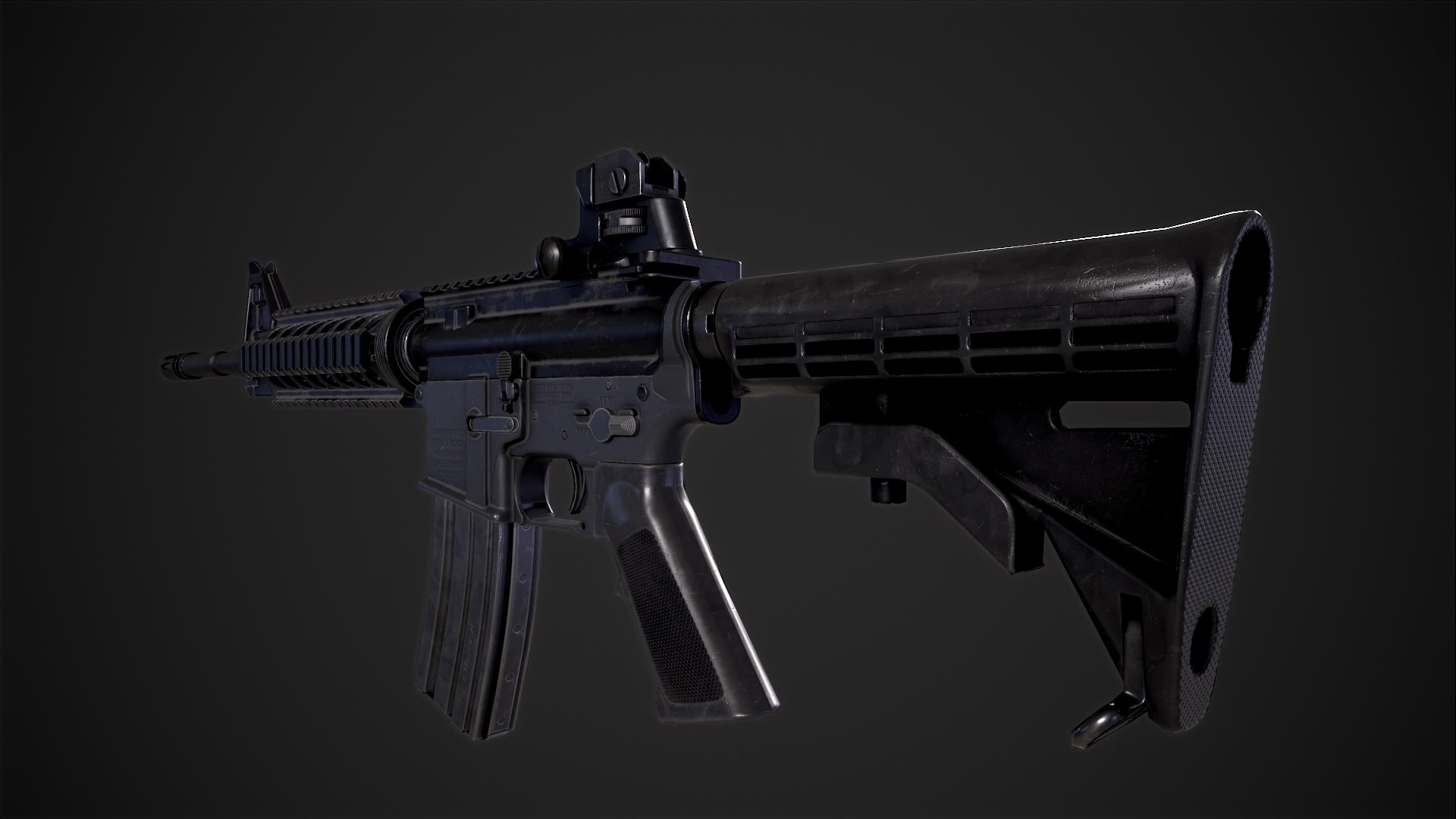 M4A1 AAA Gameready Model - TurboSquid 1817117