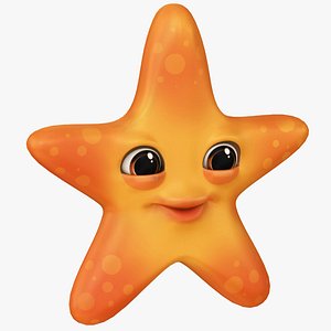 Cartoon Sea Star 3D model