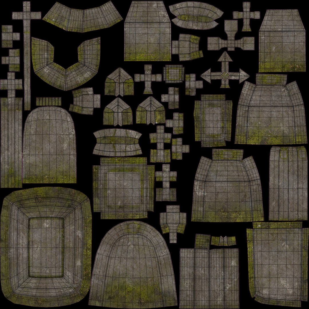 3D Model Tombstones Tomb - TurboSquid 1320728