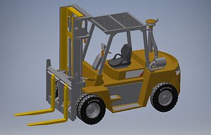 3D forklift-truck-3d-model model