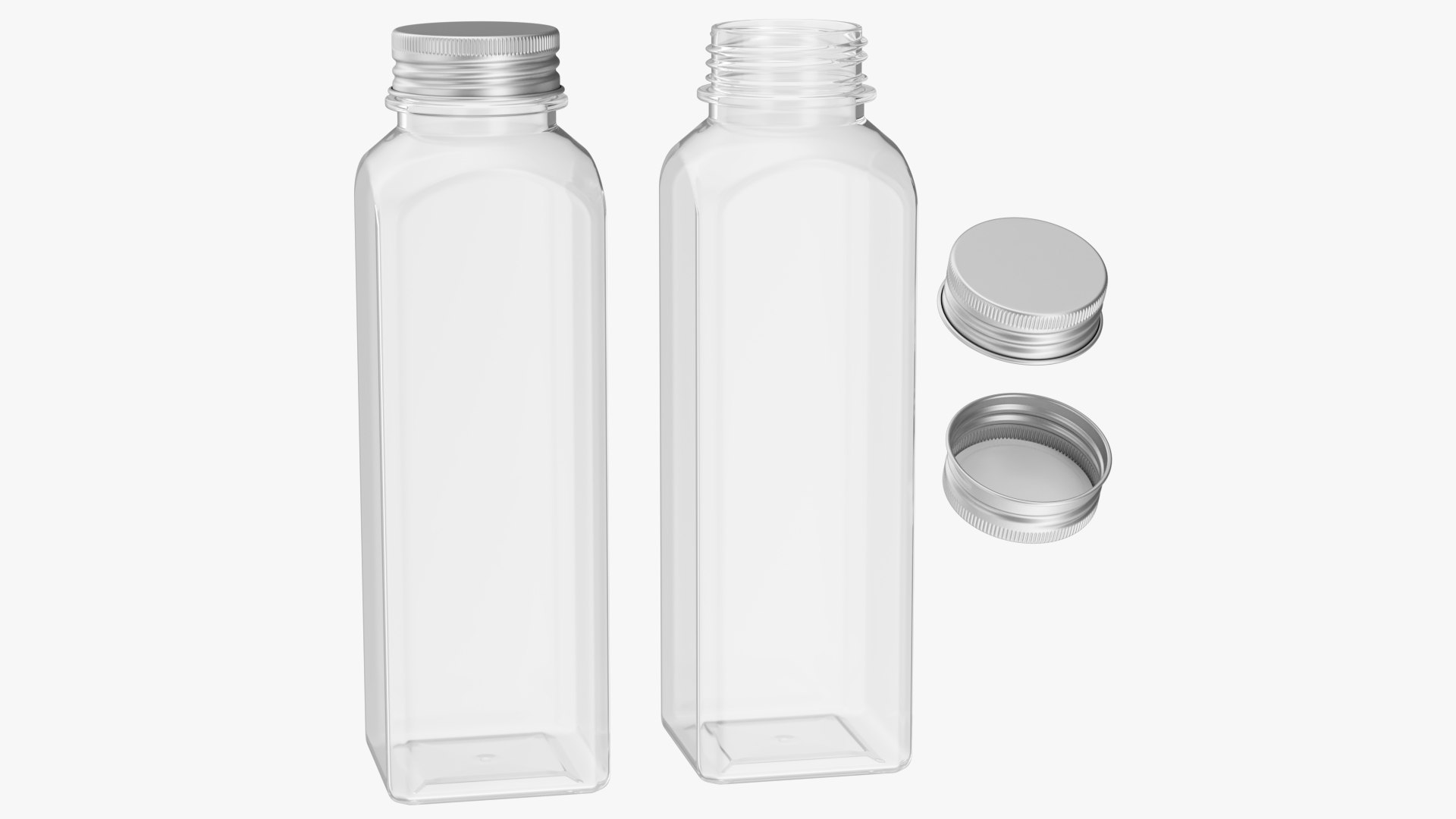 300ml Square Pet Bottle 3d Model Turbosquid 1514024