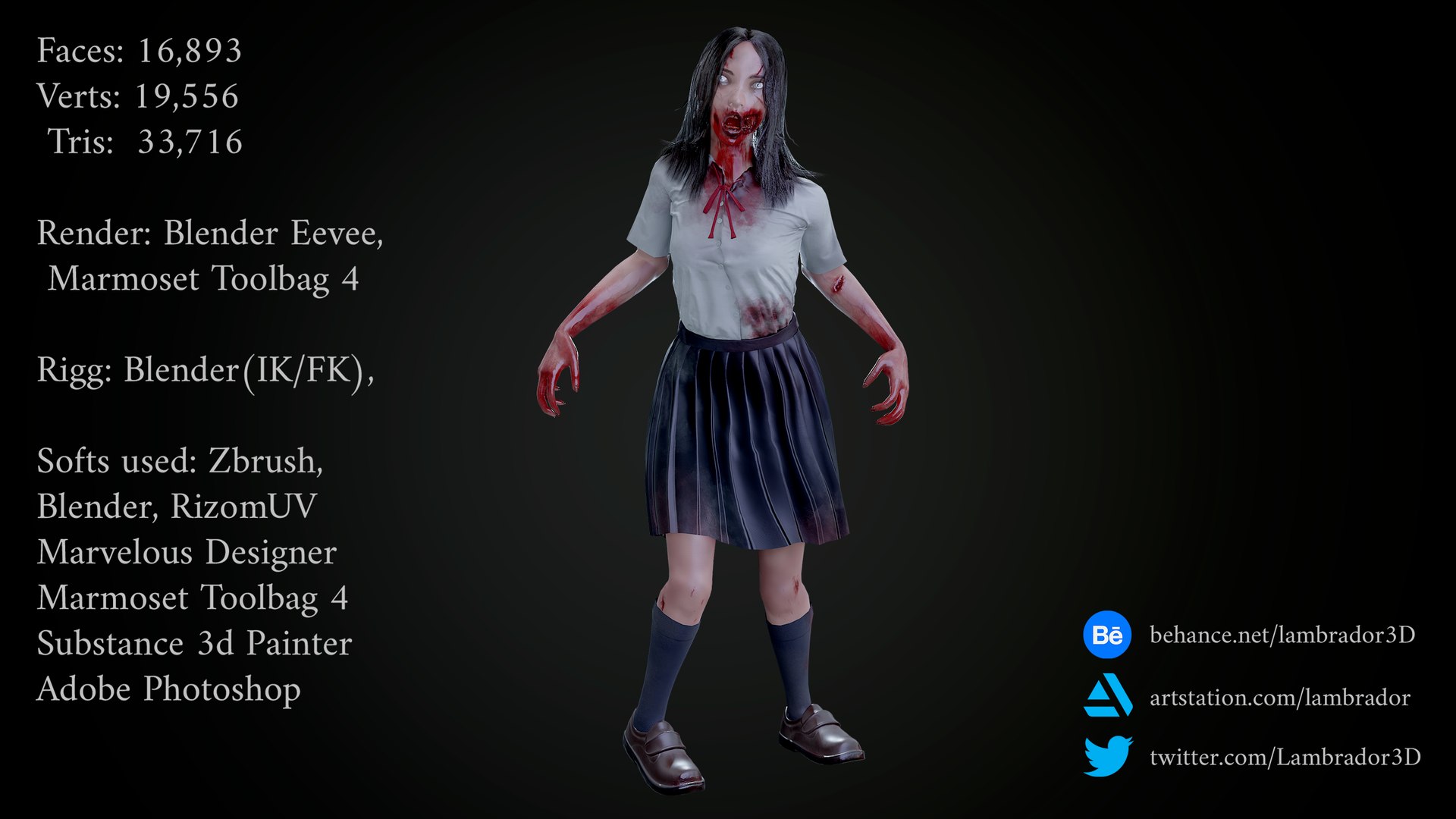 Zombie School Girl 01 3D https://p.turbosquid.com/ts-thumb/I2/TfRbiv/vz/01_6/png/1655556363/1920x1080/fit_q87/785e2169e16fb7210fc66eedb7567e67d283b72b/01_6.jpg