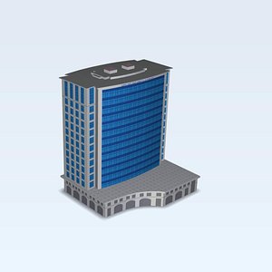 buildings daeha business center 3d obj