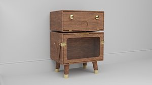intage Decor Night Table 3D model