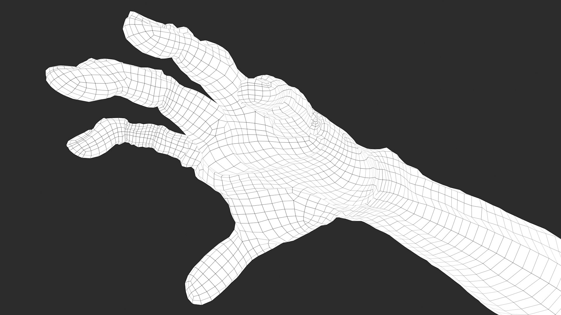 3d Model Zombie Hand