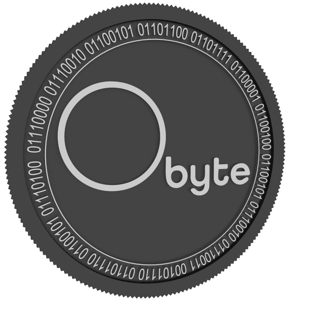 3D obyte black coin - TurboSquid 1458345