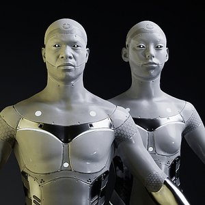 Humanoid Robot Skin Metahuman-compatible 3D model