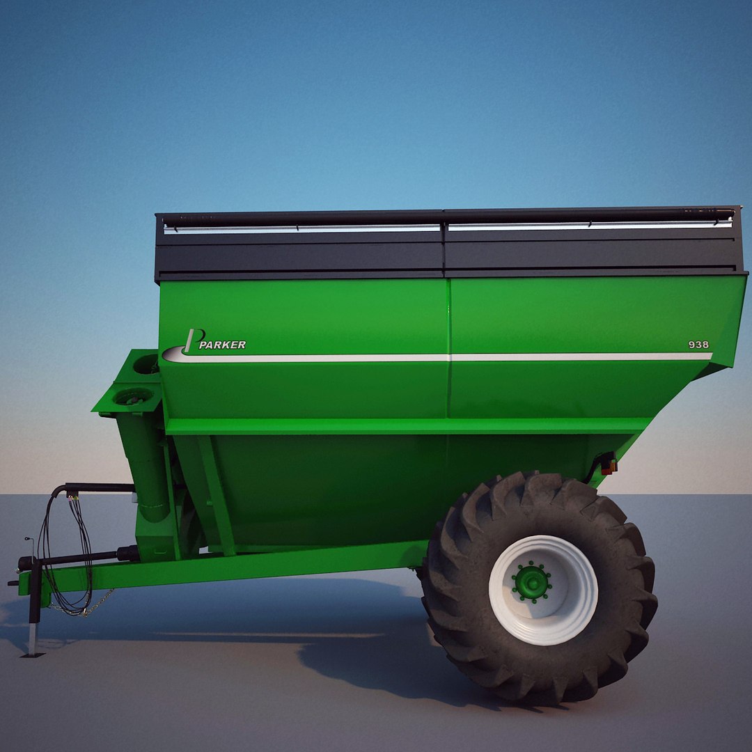 Farm Grain Cart Parker 3d Model