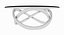 Minimalist Chrome Infinite Line Table