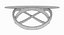 Minimalist Chrome Infinite Line Table