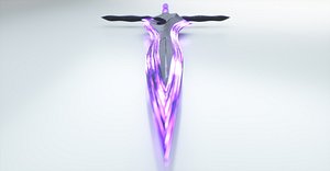 sword blade glowing 3D model