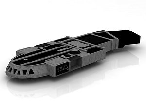 3D model star destroyer spaceship imperial