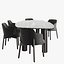 Mesa de comedor Porada Berry y silla Abby