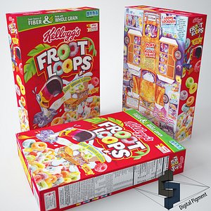 3ds froot loops cereal box