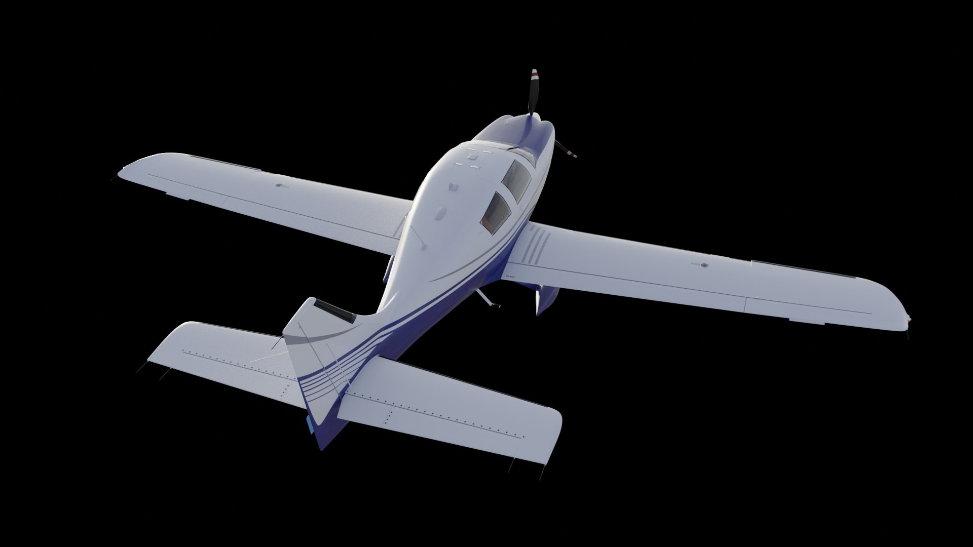 3D Low Wing Light Aircraft Model - TurboSquid 2640739