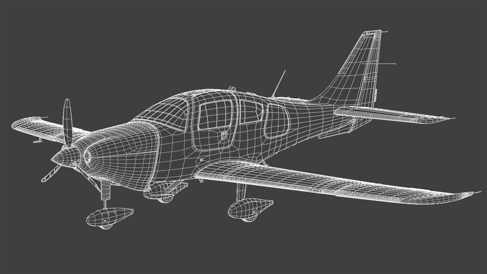 3D Low Wing Light Aircraft Model - TurboSquid 2640739