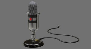 retro microphone 1a 3D model