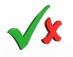 Check Mark and Cross Mark