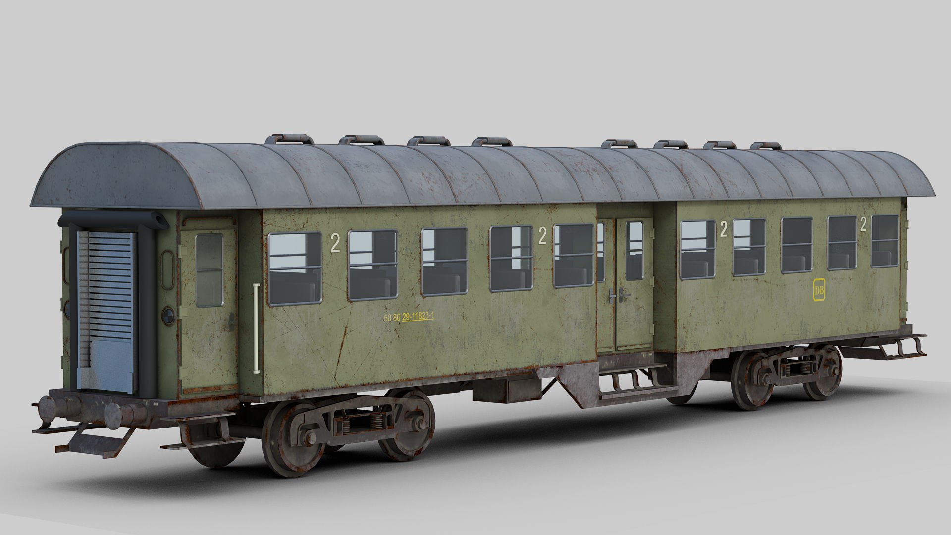 Passenger Railroad Car Model - TurboSquid 2172406