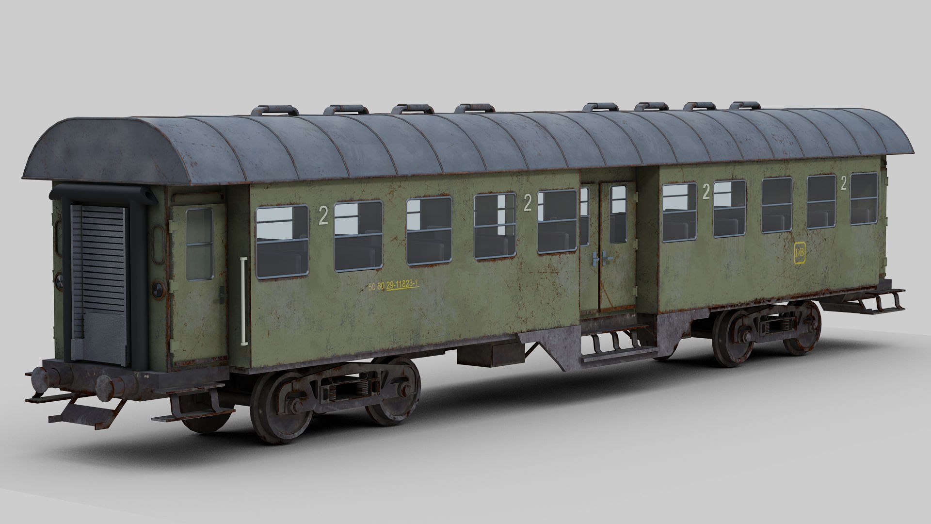 Passenger Railroad Car Model - TurboSquid 2172406