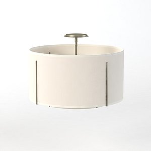 Exos Double Shade Semi Flush 3D