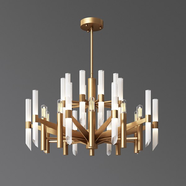 3D model nordic crystal chandelier - TurboSquid 1607255