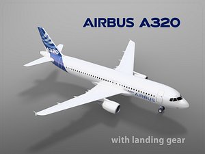 airbus a320 landing gear 3D model