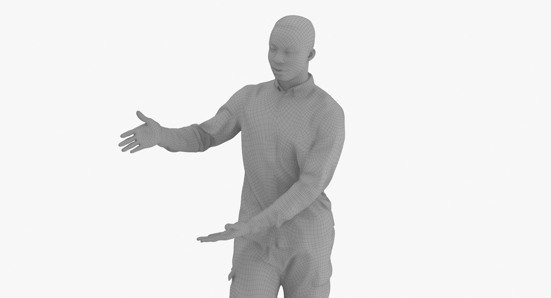 Carl Business Interacting Pose 03 Presenting 3D Model - TurboSquid 2089149