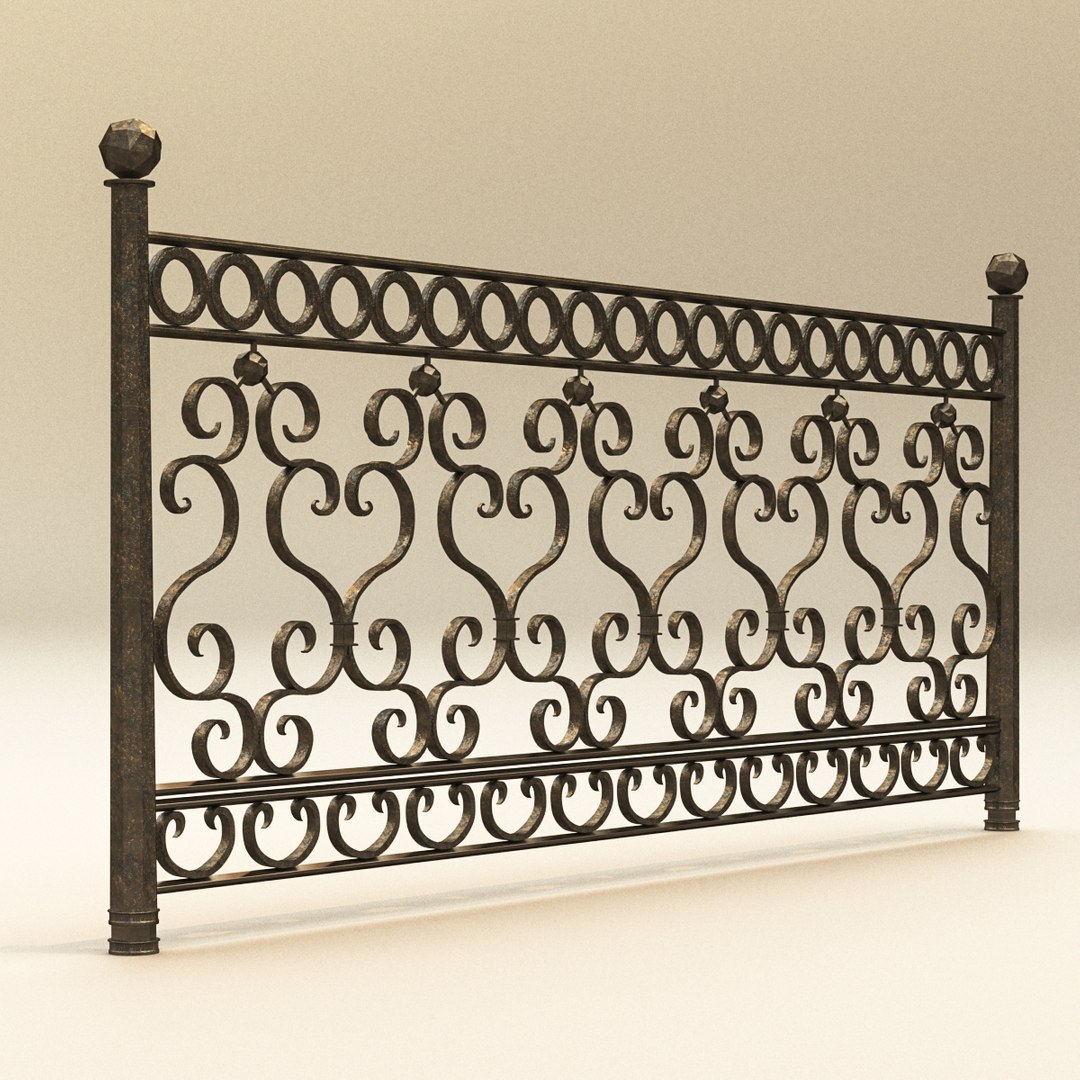 Railing 3d Max